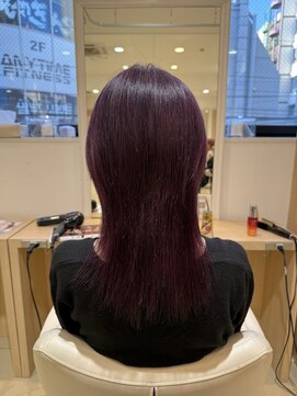 アッシュ 中目黒店(Ash) ピンクパープル×ロングウルフ