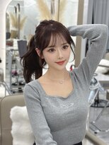 キティー サカエ(kiti SAKAE)&nbsp;ベージュ/レイヤーカット/ハッシュカット/栄