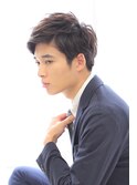 好感度 ビジネス ワイルドアップバング サイドパートショート