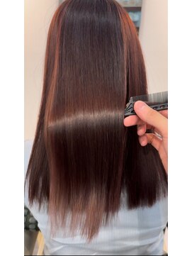 アガペー(Agape) 【地毛風縮毛矯正+髪質改善ヘアカラー】