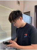 メンズハイライトショート
