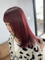 リシャルム 新保店(Re charme) 【ブリーチなし】深みレッドのダブルカラー
