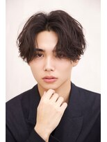 ルーシー 福岡大名店(LUCEY) センターパートフェザーパーマシャドウパーマメンズパーマ