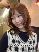 ソワンドゥブレスココ 京都店(soin de brace coco.)&nbsp;ニュアンスレイヤー×オレンジカラー
