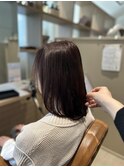 白髪ぼかしのピンクベージュ