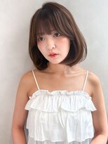 トゥルーズ 梅田店(TLUUS) TLUUSダークパープルミルクブラウンナチュラルショート
