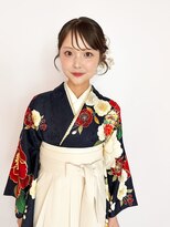 美容堂&nbsp;袴撮影ヘアメイク　束感前髪、シースルー前髪