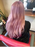 ピンクアッシュ+ヘアリセッター
