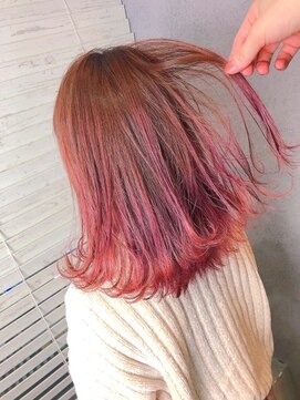 ヘアサロンエム 渋谷店(HAIR SALON M) 外ハネボブ/アッシュブラウン/ネオウルフ/デザインカラー