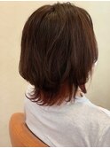 ワインレッドインナーカラー