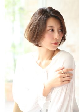 リアン(lien) 【lien.相楽】ひし形アゴラインボブ/小顔/オリーブカラー