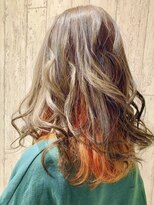 アース 三ツ境店(HAIR&MAKE EARTH) オレンジのインナーカラー