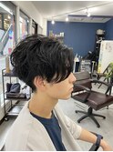 前下がりセンターパート