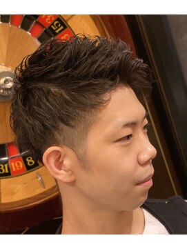 ヒロギンザ 銀座一丁目店(HIRO GINZA) 爽やかアップバングパーマスタイル