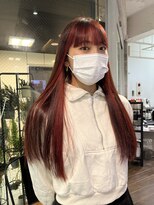 ヘアーアンドメイク ビス(HAIR&MAKE bis)&nbsp;レッドブラウン×ビビットレッドカラー☆【多田　華歌】