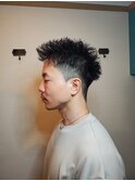 スパイキーショート×ツイストピンパーマ