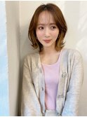 【HONEY渋谷】大人の外ハネくびれボブ×イヤリングカラー★