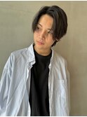 メンズセンターパート/ニュアンスパーマ