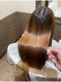 乾かすだけで決まる!美髪矯正 セミロングヘア