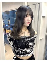 エル バイ ホーム(L by HOME)&nbsp;姫カット レイヤーカット 透明感 ダークグレー