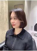 レイヤーカットマッシュショートボブウルフカット韓国前髪あり#2