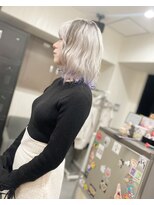 ハビット (habitt)&nbsp;デザイン xブラック xホワイト xムラサキ