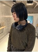ボブ_ネイビーカラー