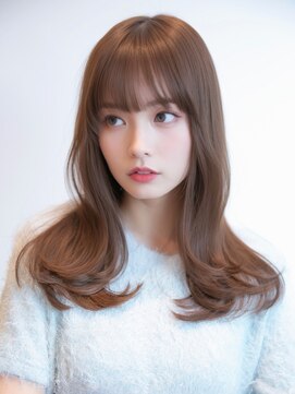ユーフォリア 銀座(Euphoria) デジタルパーマミストバング艶感ミルクチョコレートうる艶髪
