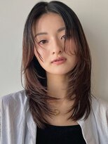 ウルフレイヤー/顔まわり/イメチェン/韓国風/ミディアム