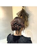 まとめ髪アップヘアセット♪