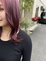 へアサロンアンドカフェガーデン(hair salon&cafe GARDEN)&nbsp;ブリーチあり/ピンクカラー/くびれミディアム