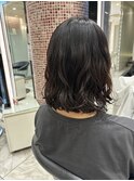 ボブパーマ/プードルパーマ/コテ巻き風パーマ/結べるボブ