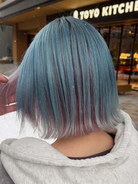 スリー(three) ペールブルー×ペールピンク