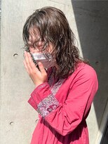 バブルス 春日部店(BUBBLES)&nbsp;ミディアムウルフパーマ