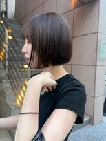 乾かすだけでキマる髪/ケアカラーナチュラルボブ
