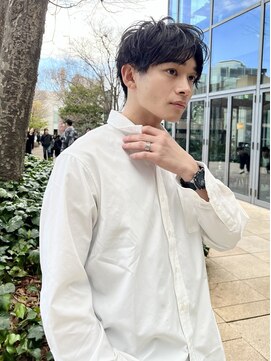 グリーンミドル(GREEN middle) メンズカット:爽やか好印象抜群アップバングショート