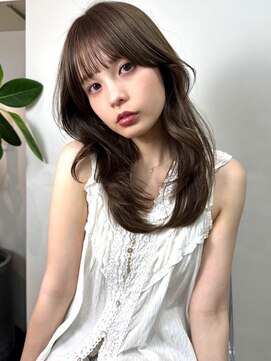 イヴォーク トーキョー(EVOKE TOKYO) 髪質改善ミディアムレイヤー艶髪カラー顔まわりカット