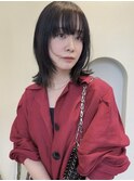 顔周りウルフ