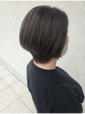 ショートボブ/アッシュ/ベージュ/ブラウン/ショートスタイル