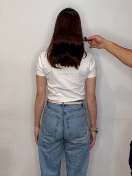 プシュケ(PSYCHE) 大人キレイ透明感カシスブラウン×ナチュラルストレート髪質改善