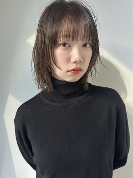 コクーン(Cocoon) ボブウルフ#ミニウルフ#デジタルパーマ#チェリーブラウン