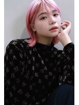 土曜日のクジラ 黒崎店&nbsp;ピンクバイオレット×外ハネミディ