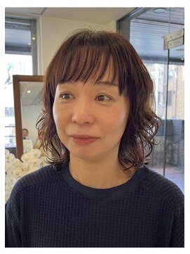 メゾンドボーテ 箕面店(MAISON DE BEAUTE) ミディアムレイヤー×パーマ