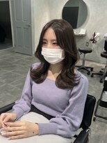 ジーニー 千葉(GENiE) くびれ韓国ヘア/顔周りレイヤーカット/モカブラウン/山本うらら