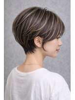 ローカス 昭島(Locus)&nbsp;小顔丸みショート×ハイライト