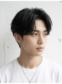 メンズカット×フェザーパーマ自然な毛流れで清潔感のある大人ヘ