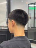 Buzz Cut × taper fade
