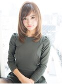 直毛でカール取れやすい方へワンカールで小顔ヘア