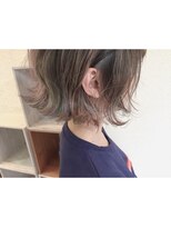 ラッド 心斎橋店(RAD) 個性派ハイトーン切りっぱなしボブ【心斎橋】