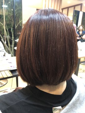 ベルポートヘア(Bellport hair) ピンクブラウン×ボブ